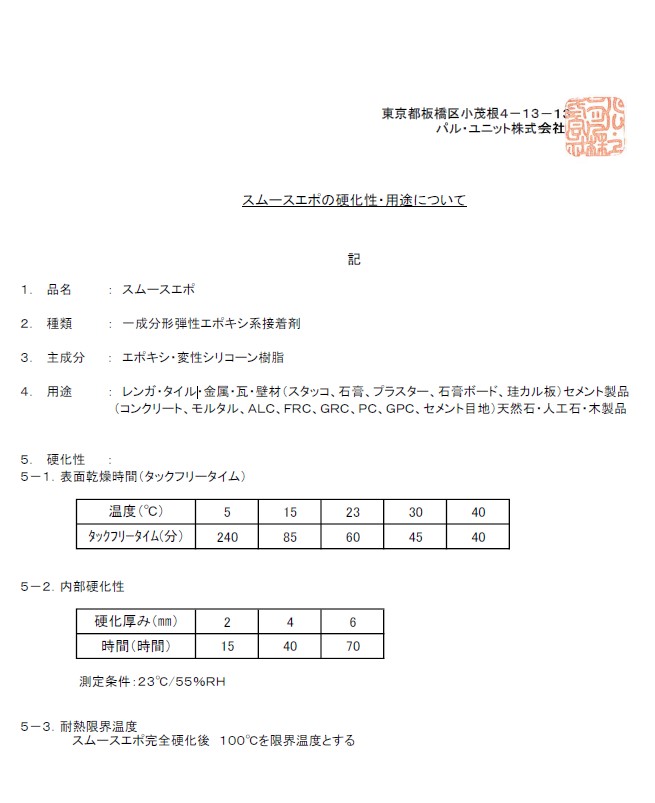 スムースエポF☆☆☆☆製品登録証明書